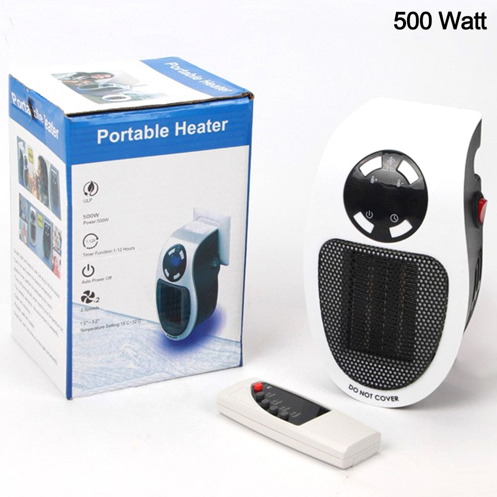 500W Electric Mini Fan Heater: Portable Ceramic Heating Radiator & Body Hand Warmer - Optimal Solution for Home and Office Comfort