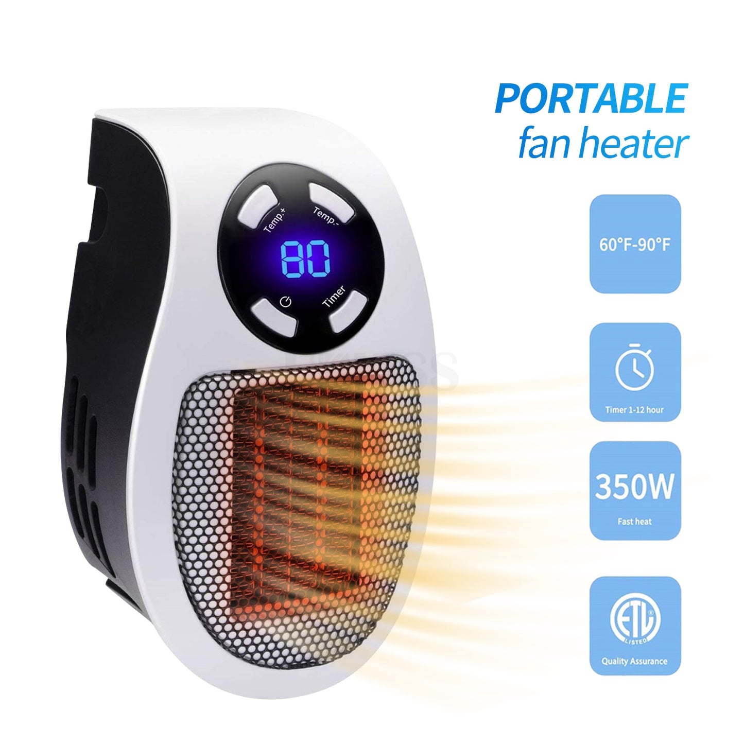 500W Electric Mini Fan Heater: Portable Ceramic Heating Radiator & Body Hand Warmer - Optimal Solution for Home and Office Comfort